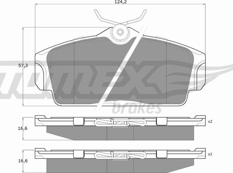 TOMEX brakes TX 12-92 - Kit de plaquettes de frein, frein à disque cwaw.fr