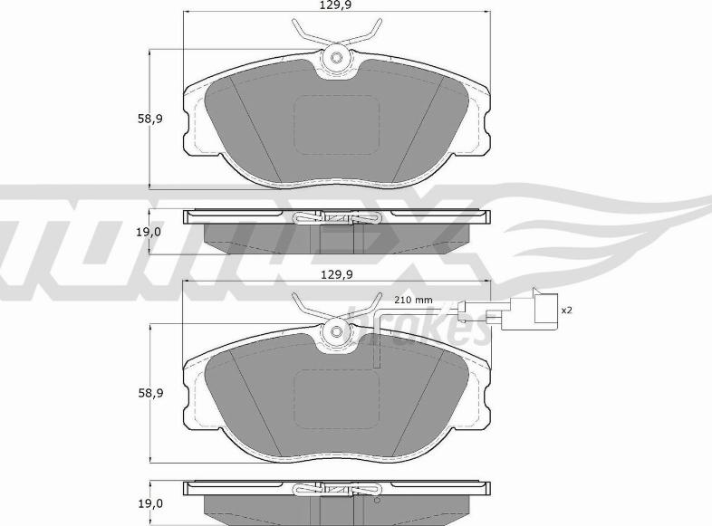 TOMEX brakes TX 12-44 - Kit de plaquettes de frein, frein à disque cwaw.fr