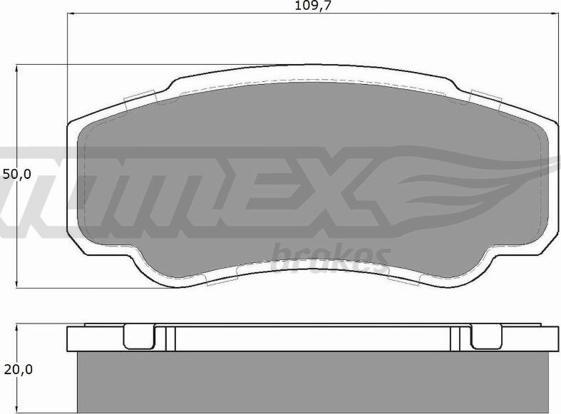 TOMEX brakes TX 12-46 - Kit de plaquettes de frein, frein à disque cwaw.fr