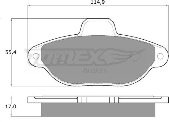 TOMEX brakes TX 12-41 - Kit de plaquettes de frein, frein à disque cwaw.fr