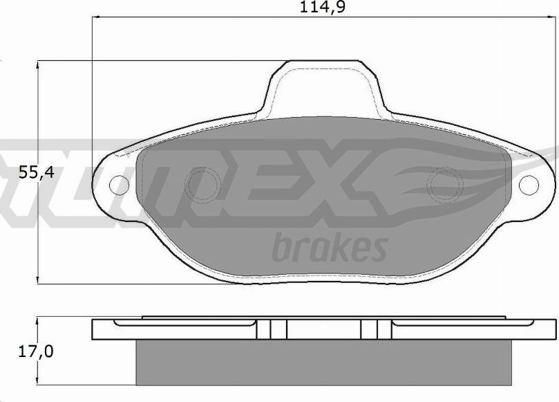 TOMEX brakes TX 12-41 - Kit de plaquettes de frein, frein à disque cwaw.fr