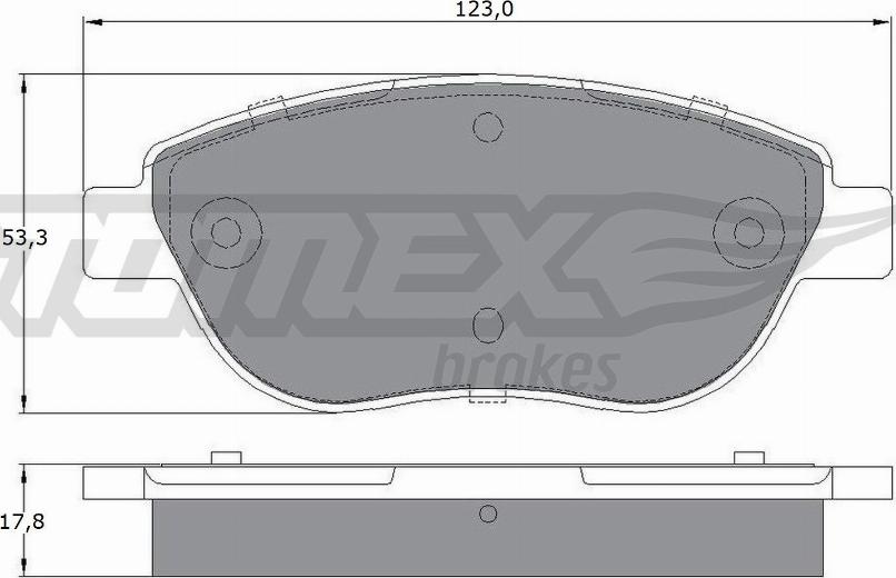 TOMEX brakes TX 12-483 - Kit de plaquettes de frein, frein à disque cwaw.fr