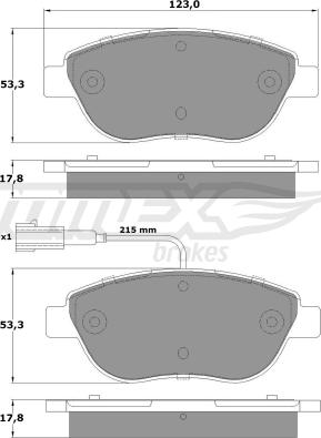 TOMEX brakes TX 12-48 - Kit de plaquettes de frein, frein à disque cwaw.fr