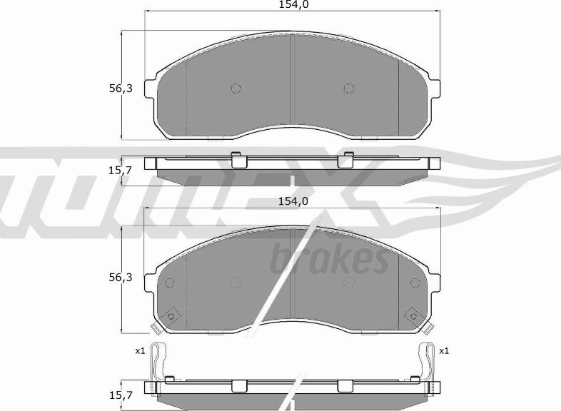 TOMEX brakes TX 12-42 - Kit de plaquettes de frein, frein à disque cwaw.fr