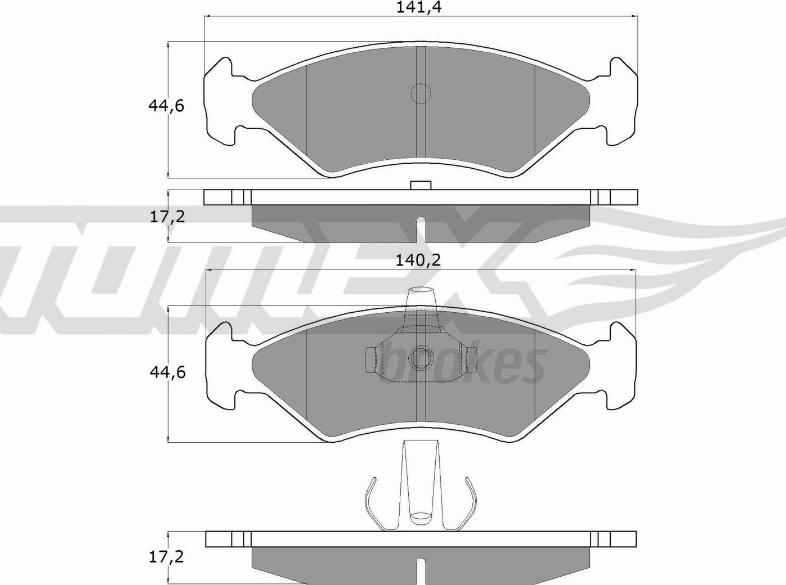 TOMEX brakes TX 12-54 - Kit de plaquettes de frein, frein à disque cwaw.fr