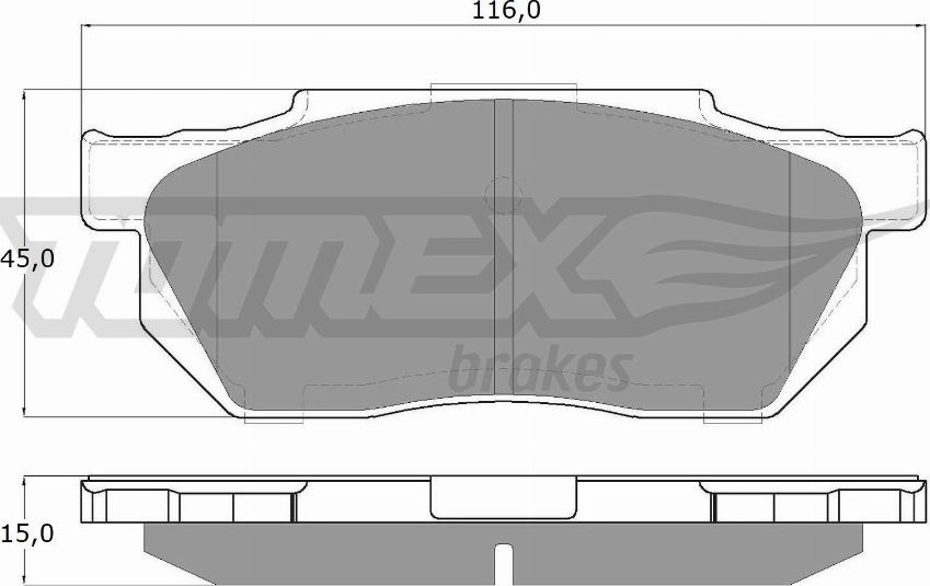 TOMEX brakes TX 12-64 - Kit de plaquettes de frein, frein à disque cwaw.fr