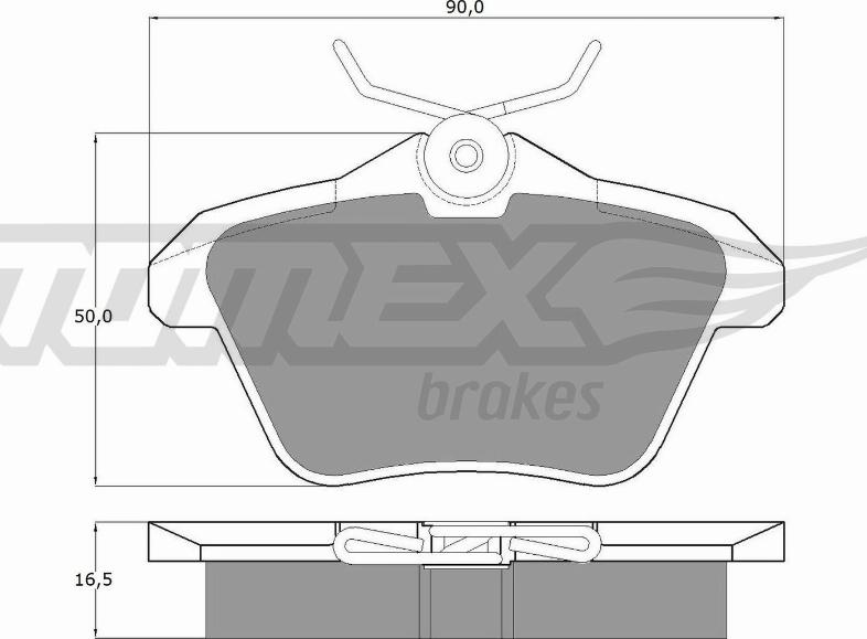 TOMEX brakes TX12-68 - Kit de plaquettes de frein, frein à disque cwaw.fr