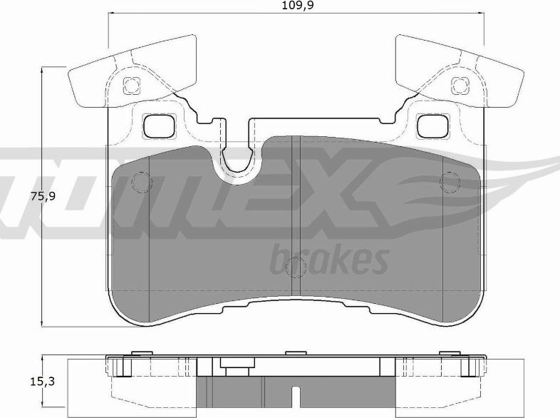 TOMEX brakes TX 12-67 - Kit de plaquettes de frein, frein à disque cwaw.fr