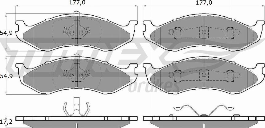 TOMEX brakes TX 12-09 - Kit de plaquettes de frein, frein à disque cwaw.fr