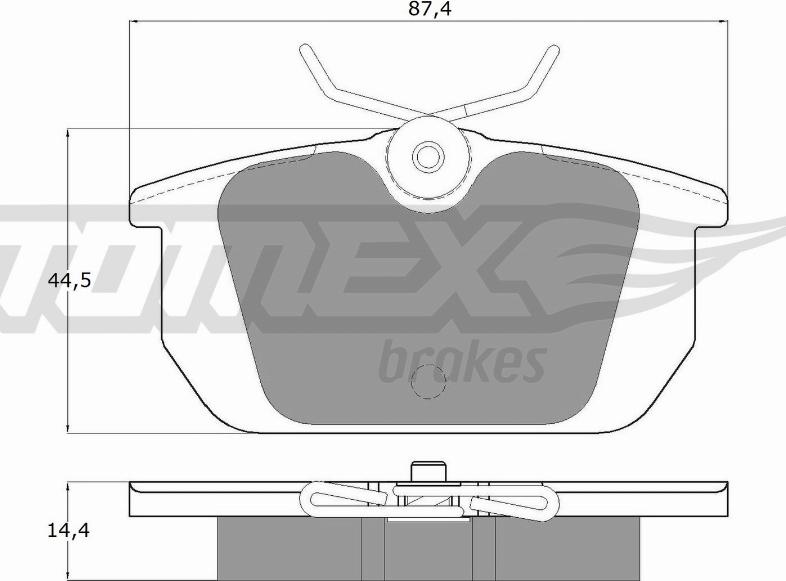 TOMEX brakes TX12-01 - Kit de plaquettes de frein, frein à disque cwaw.fr