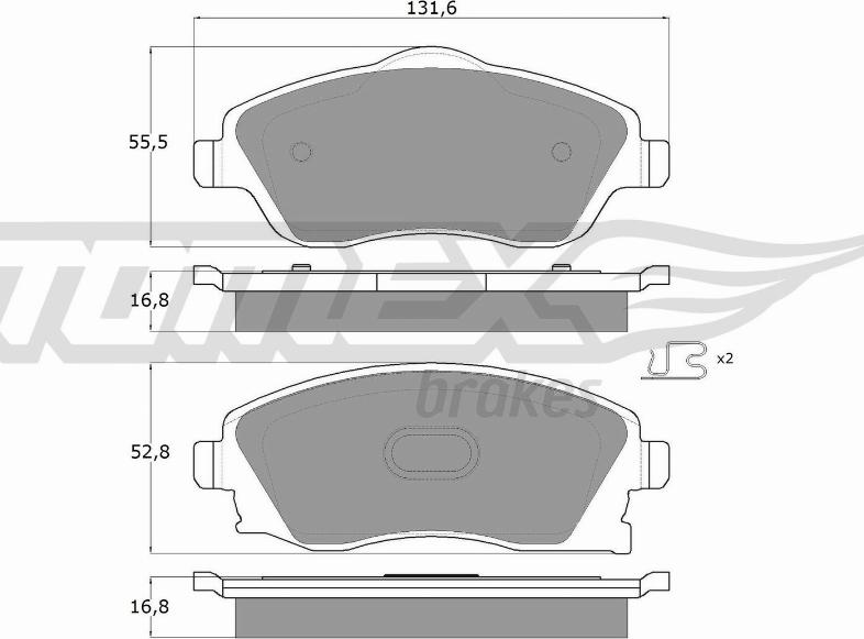 TOMEX brakes TX 12-19 - Kit de plaquettes de frein, frein à disque cwaw.fr