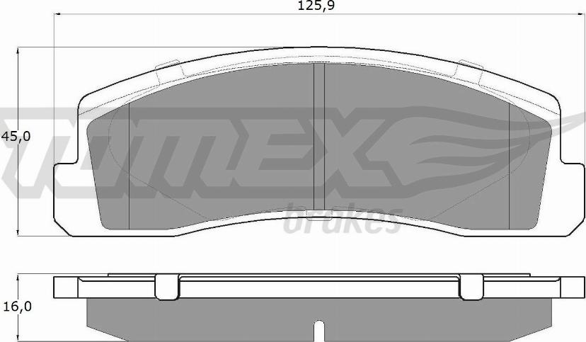 TOMEX brakes TX 12-16 - Kit de plaquettes de frein, frein à disque cwaw.fr