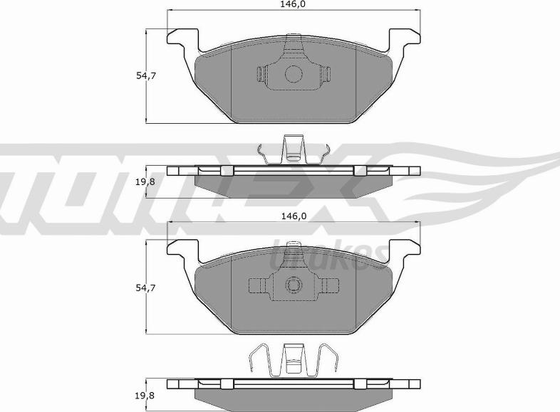 TOMEX brakes TX 12-10 - Kit de plaquettes de frein, frein à disque cwaw.fr