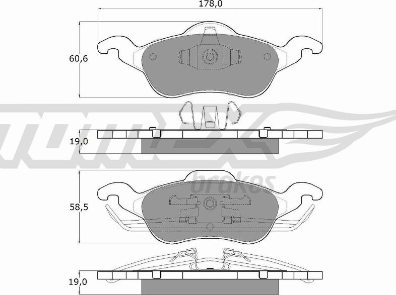 TOMEX brakes TX 12-17 - Kit de plaquettes de frein, frein à disque cwaw.fr