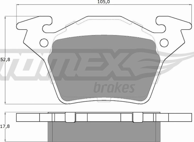 TOMEX brakes TX 12-89 - Kit de plaquettes de frein, frein à disque cwaw.fr