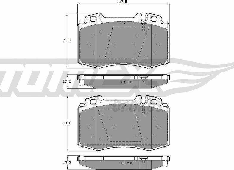 TOMEX brakes TX 12-81 - Kit de plaquettes de frein, frein à disque cwaw.fr