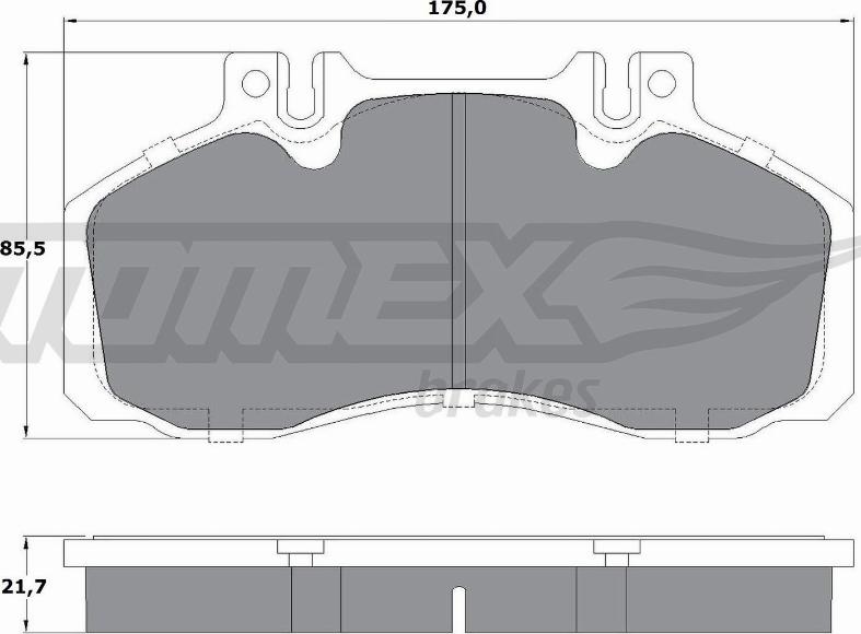 TOMEX brakes TX 12-881 - Kit de plaquettes de frein, frein à disque cwaw.fr