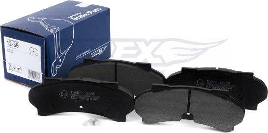 TOMEX brakes TX 12-39 - Kit de plaquettes de frein, frein à disque cwaw.fr