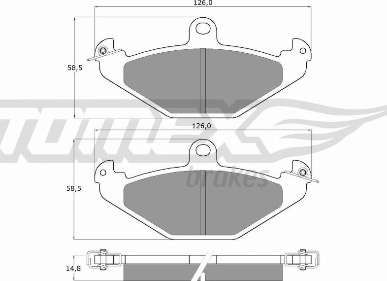 TOMEX brakes TX 12-37 - Kit de plaquettes de frein, frein à disque cwaw.fr