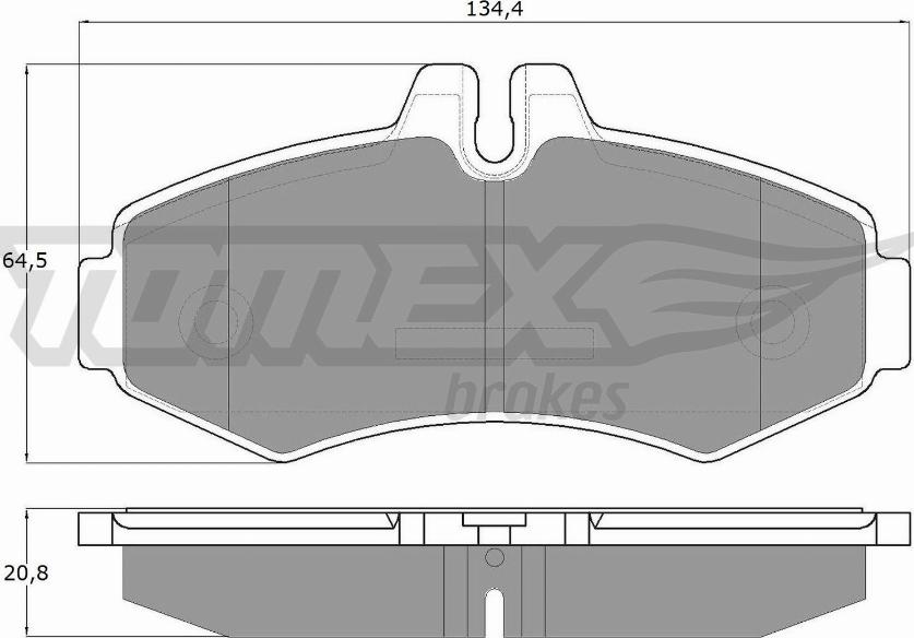 TOMEX brakes TX 12-23 - Kit de plaquettes de frein, frein à disque cwaw.fr