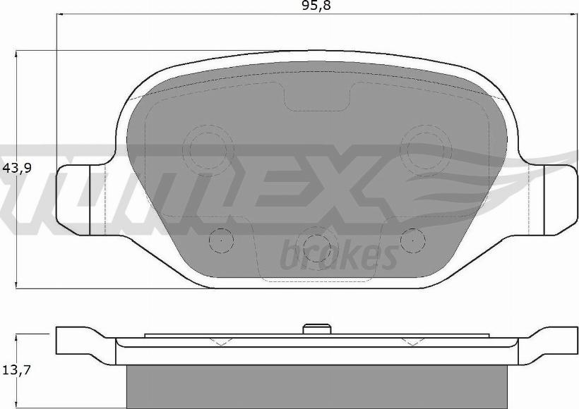 TOMEX brakes TX 12-701 - Kit de plaquettes de frein, frein à disque cwaw.fr