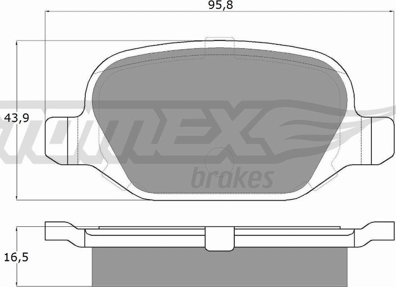 TOMEX brakes TX 12-70 - Kit de plaquettes de frein, frein à disque cwaw.fr