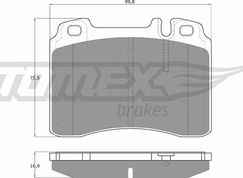 TOMEX brakes TX 12-711 - Kit de plaquettes de frein, frein à disque cwaw.fr