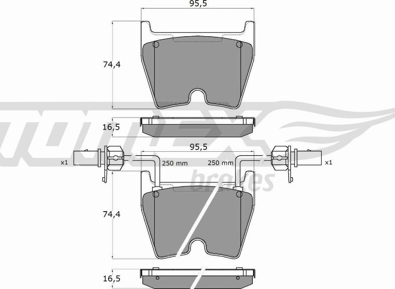 TOMEX brakes TX 17-99 - Kit de plaquettes de frein, frein à disque cwaw.fr