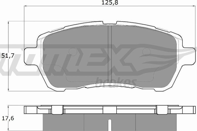 TOMEX brakes TX 17-95 - Kit de plaquettes de frein, frein à disque cwaw.fr