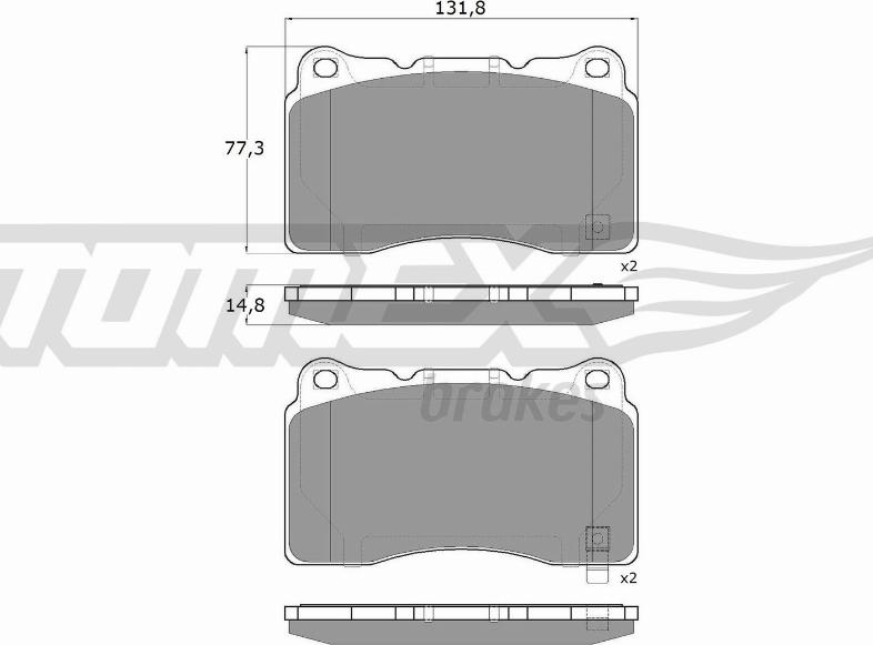 TOMEX brakes TX 17-96 - Kit de plaquettes de frein, frein à disque cwaw.fr