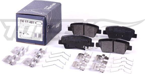 TOMEX brakes TX 17-481 - Kit de plaquettes de frein, frein à disque cwaw.fr