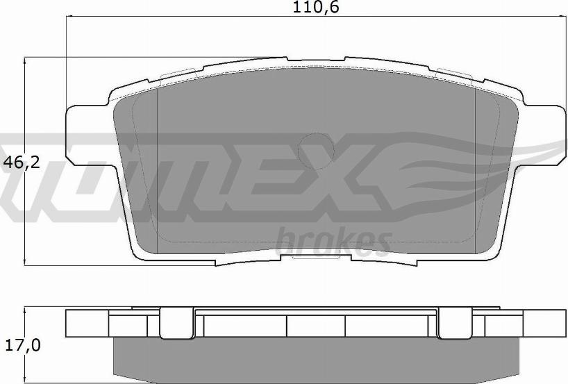 TOMEX brakes TX 17-43 - Kit de plaquettes de frein, frein à disque cwaw.fr