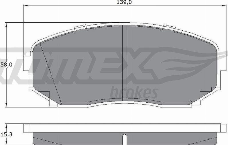 TOMEX brakes TX 17-421 - Kit de plaquettes de frein, frein à disque cwaw.fr