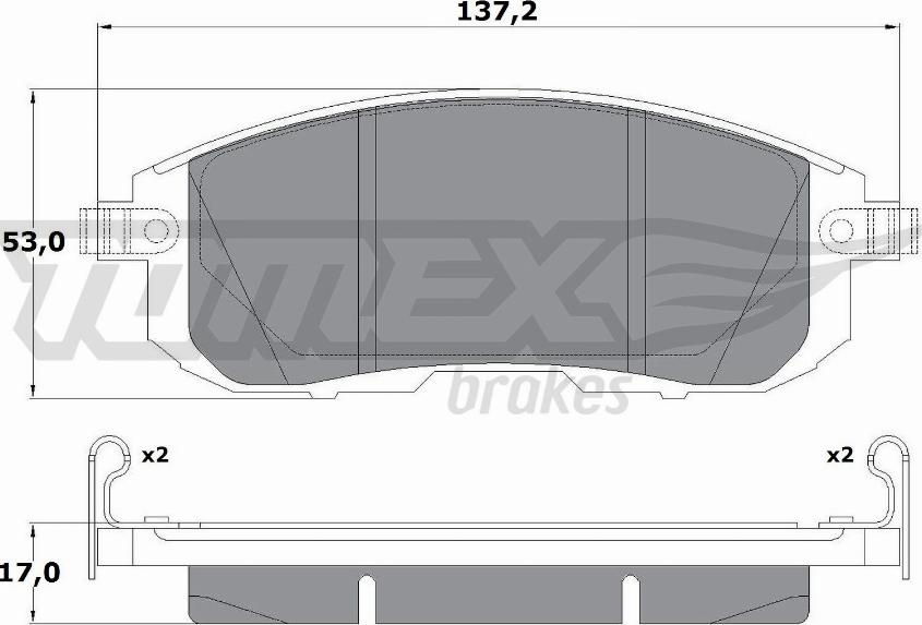 TOMEX brakes TX 17-56 - Kit de plaquettes de frein, frein à disque cwaw.fr