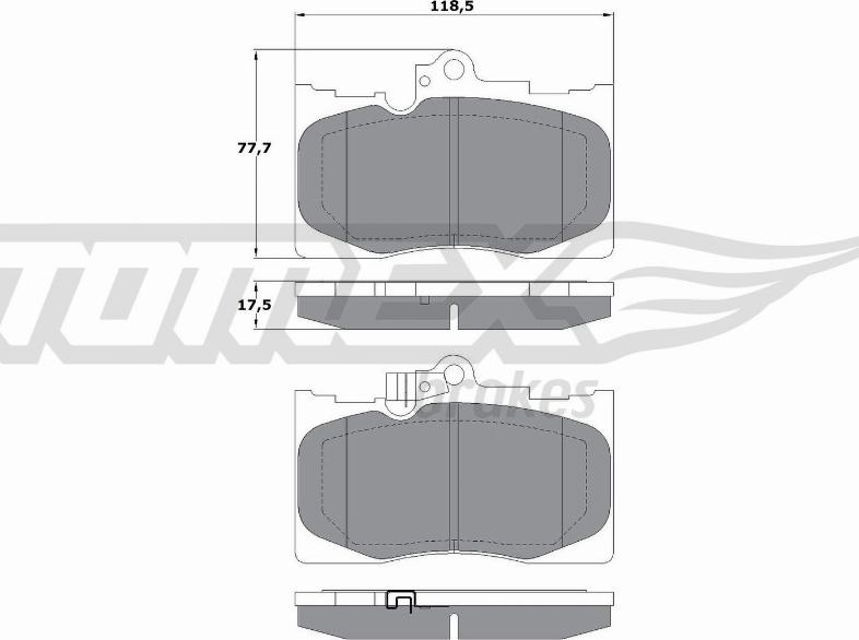 TOMEX brakes TX 17-60 - Kit de plaquettes de frein, frein à disque cwaw.fr