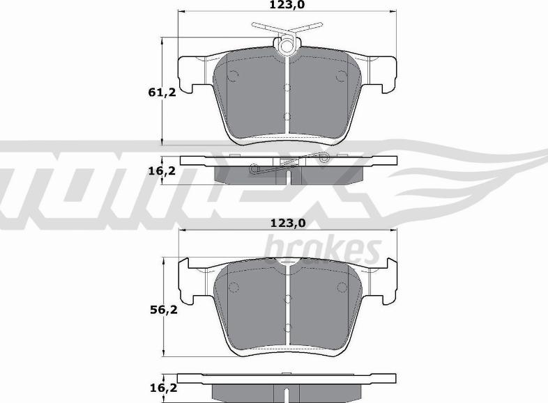 TOMEX brakes TX 17-05 - Kit de plaquettes de frein, frein à disque cwaw.fr