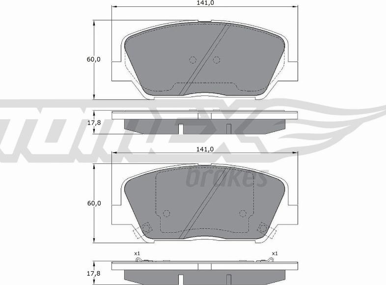 TOMEX brakes TX 17-01 - Kit de plaquettes de frein, frein à disque cwaw.fr