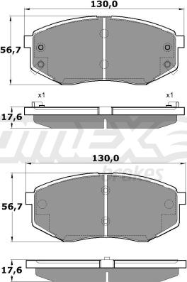 TOMEX brakes TX 17-08 - Kit de plaquettes de frein, frein à disque cwaw.fr