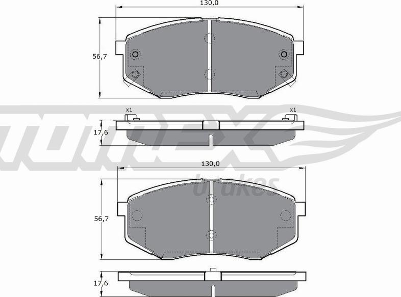 TOMEX brakes TX 17-08 - Kit de plaquettes de frein, frein à disque cwaw.fr