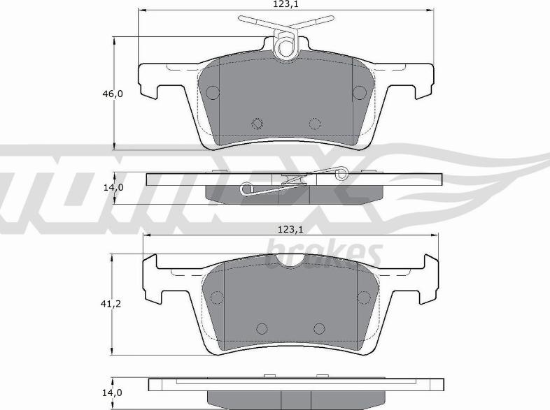 TOMEX brakes TX 17-021 - Kit de plaquettes de frein, frein à disque cwaw.fr