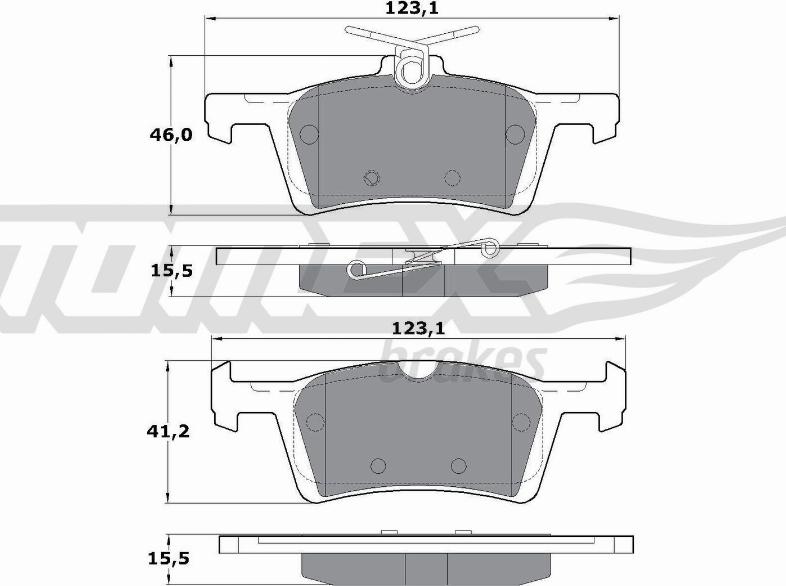 TOMEX brakes TX 17-02 - Kit de plaquettes de frein, frein à disque cwaw.fr