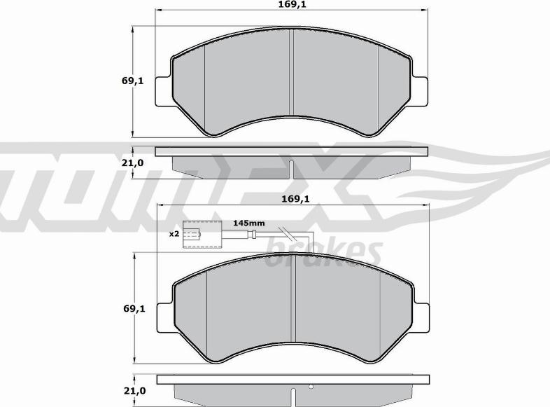 TOMEX brakes TX 17-19 - Kit de plaquettes de frein, frein à disque cwaw.fr