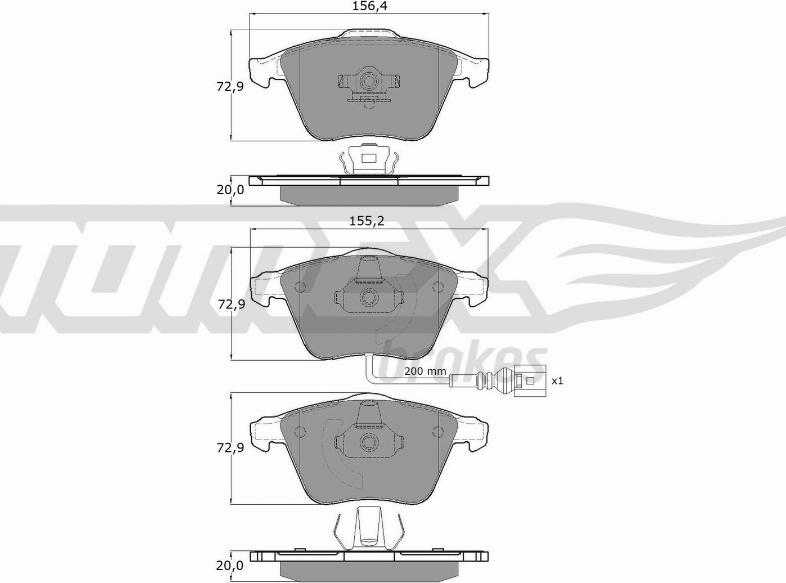 TOMEX brakes TX 17-11 - Kit de plaquettes de frein, frein à disque cwaw.fr