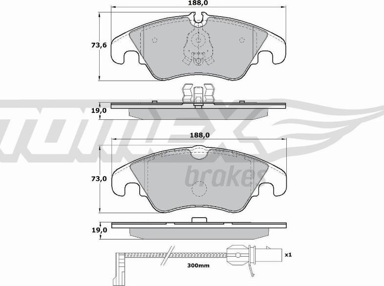 TOMEX brakes TX 17-13 - Kit de plaquettes de frein, frein à disque cwaw.fr