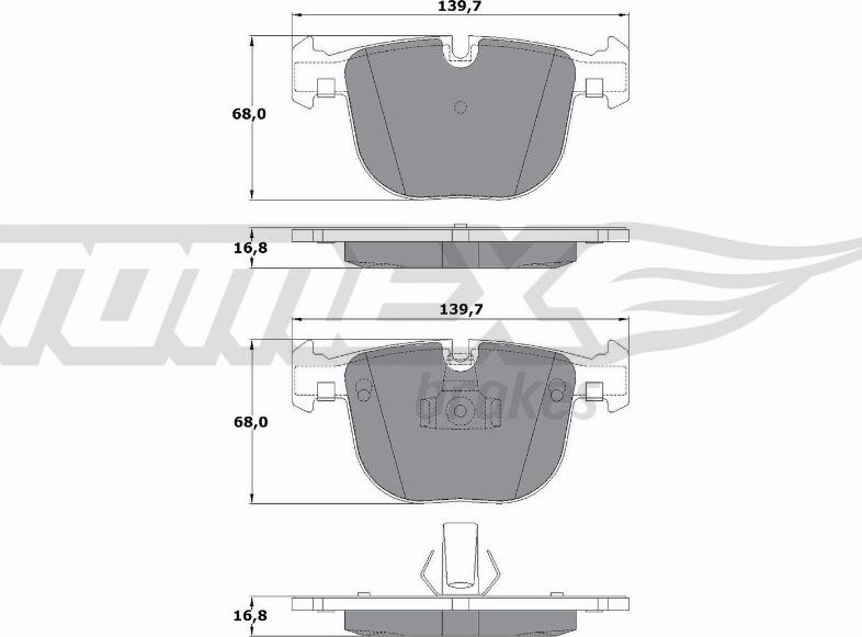 TOMEX brakes TX 17-38 - Kit de plaquettes de frein, frein à disque cwaw.fr