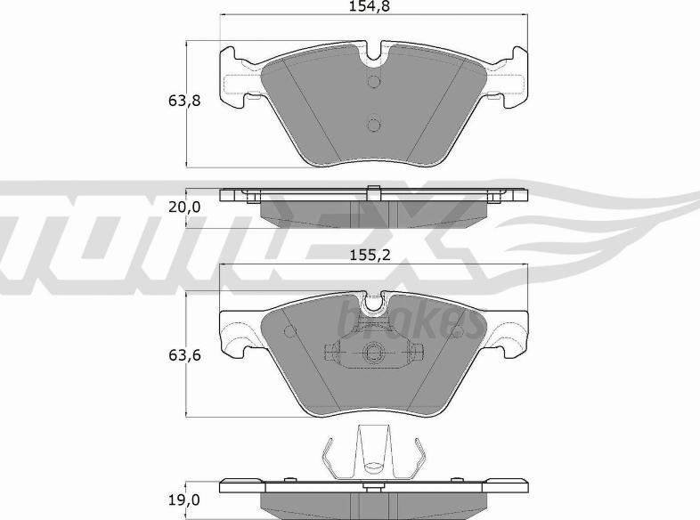 TOMEX brakes TX 17-33 - Kit de plaquettes de frein, frein à disque cwaw.fr