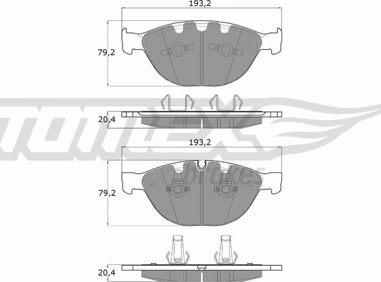 TOMEX brakes TX 17-37 - Kit de plaquettes de frein, frein à disque cwaw.fr