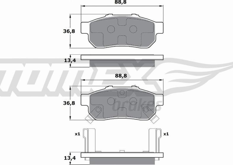 TOMEX brakes TX 17-22 - Kit de plaquettes de frein, frein à disque cwaw.fr