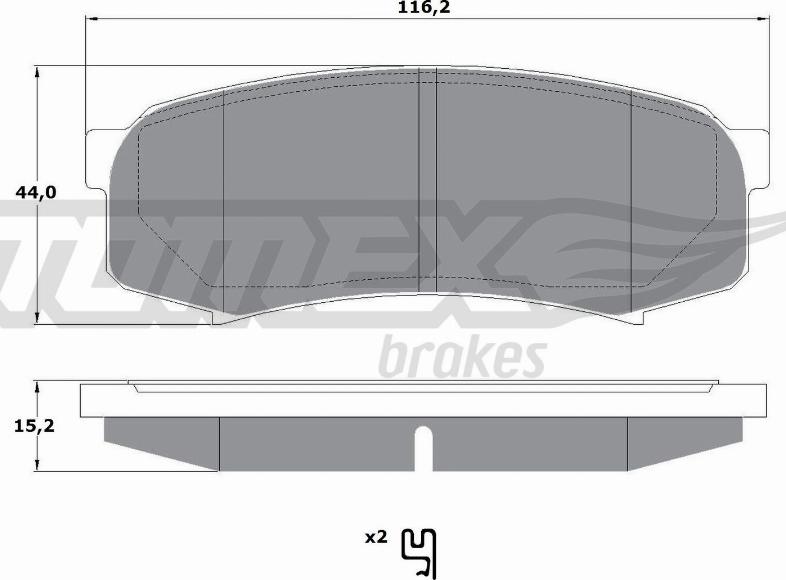 TOMEX brakes TX 17-79 - Kit de plaquettes de frein, frein à disque cwaw.fr