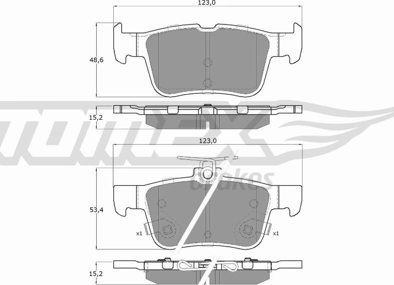 TOMEX brakes TX 17-76 - Kit de plaquettes de frein, frein à disque cwaw.fr